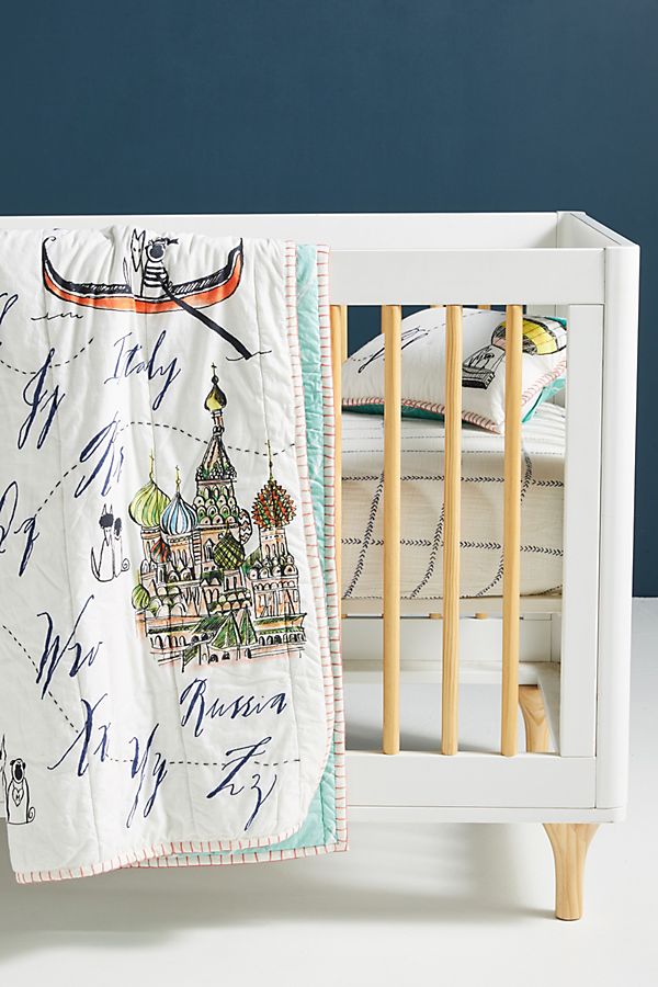 Slide View: 2: Linea Carta Around the World Kids Quilt