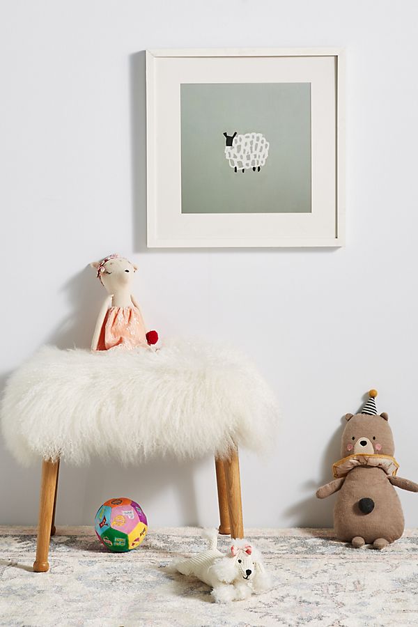 Slide View: 1: Little Lamb Wall Art