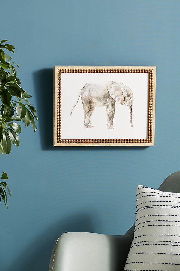 Slide View: 1: Baby Elephant Wall Art