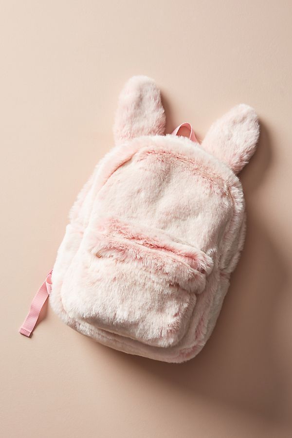 Slide View: 1: Fuzzy Bunny Backpack