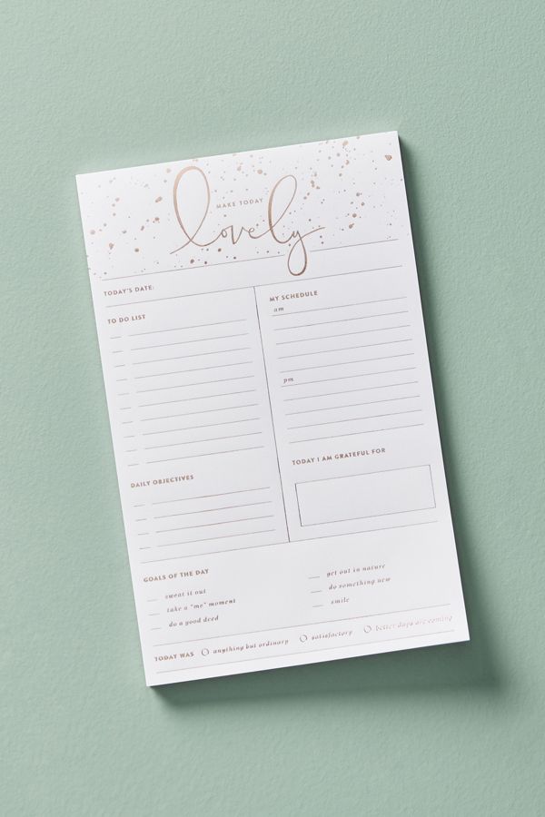 Mila Prompted Planner Deskpad | Anthropologie