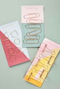 Ledger Geo Clips, Set of 8 | Anthropologie