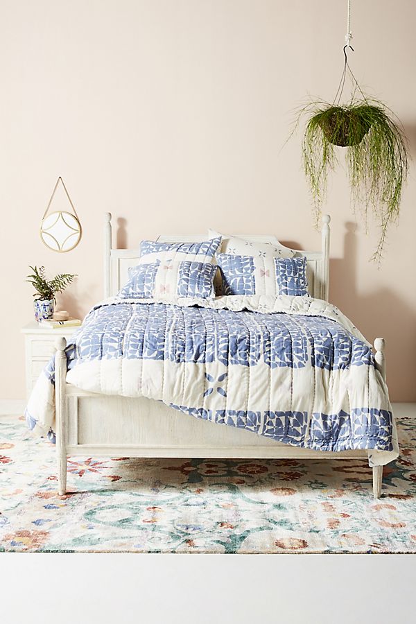 Slide View: 1: Block-Printed Gila Quilt