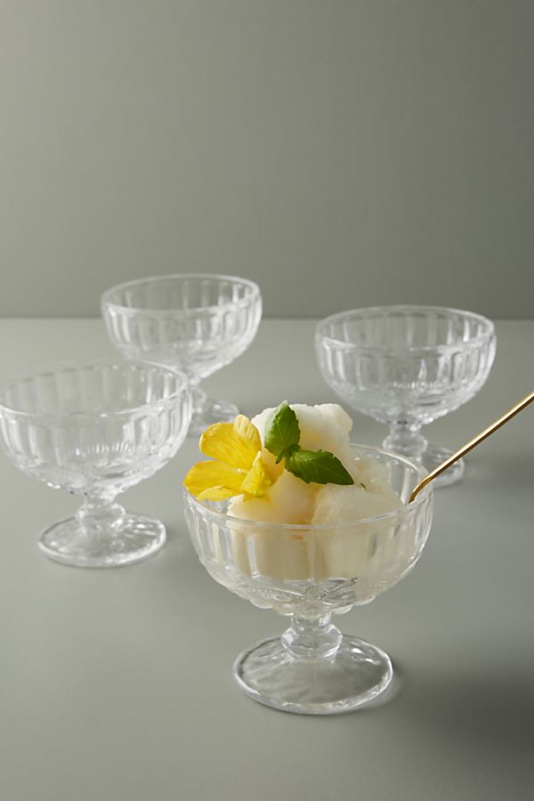 Slide View: 1: Pedestal Dessert Bowl Set