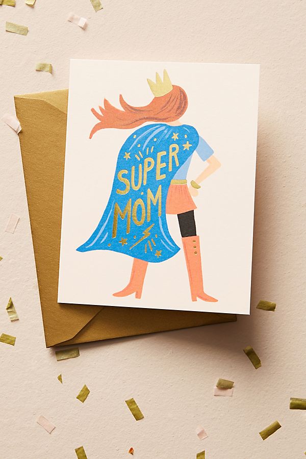 Slide View: 1: Superhero Mother's Day Card