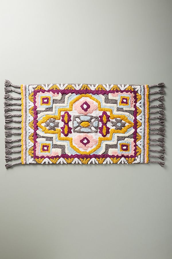 Slide View: 1: Tufted Aria Bath Mat