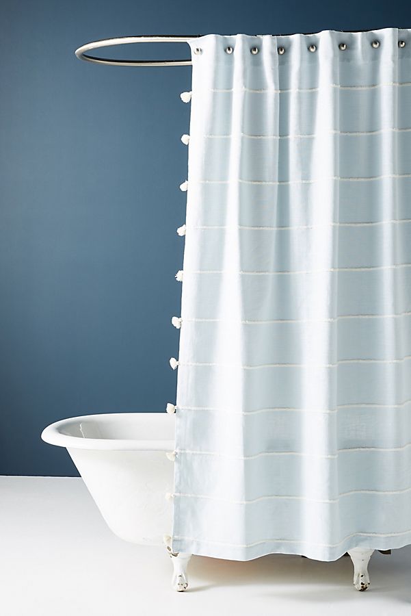 Slide View: 1: Tasseled Sela Shower Curtain