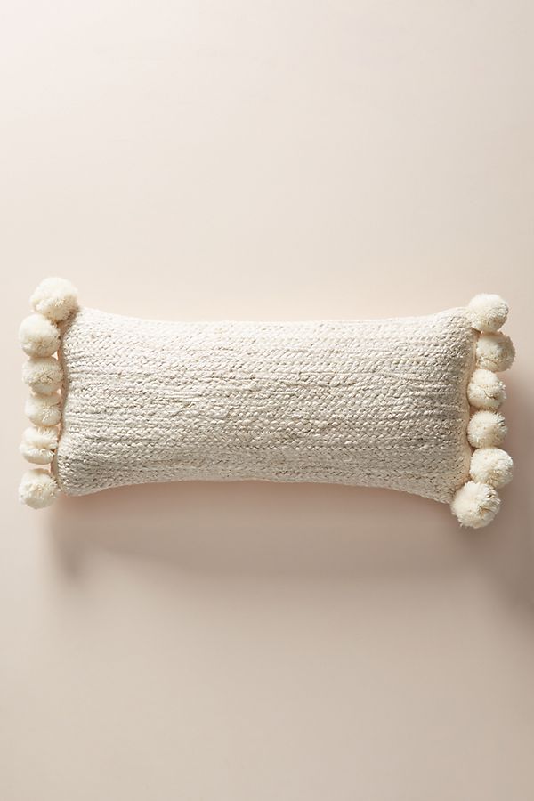 Slide View: 1: Pommed Jute Pillow