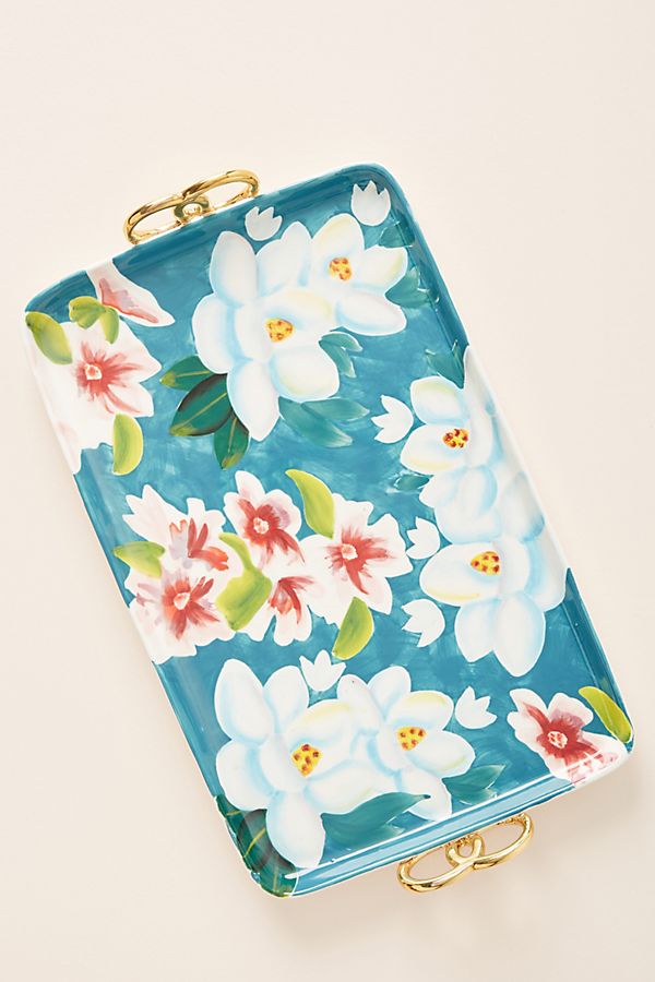 Slide View: 1: Watercolor Garden Tray