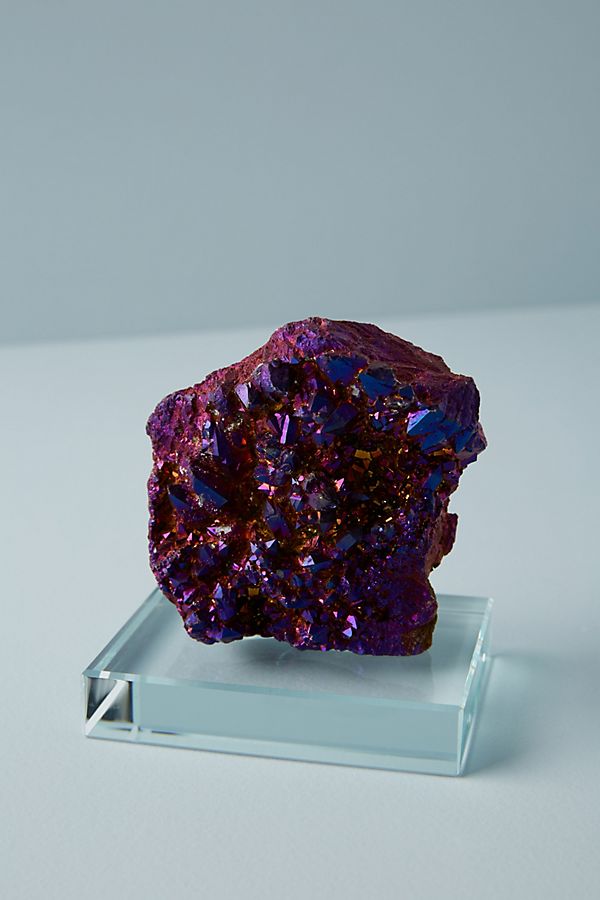 Slide View: 1: Aura Geode Decorative Object
