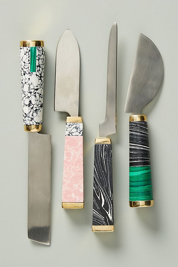Slide View: 1: Hadley Cheese Knives, Set of 4