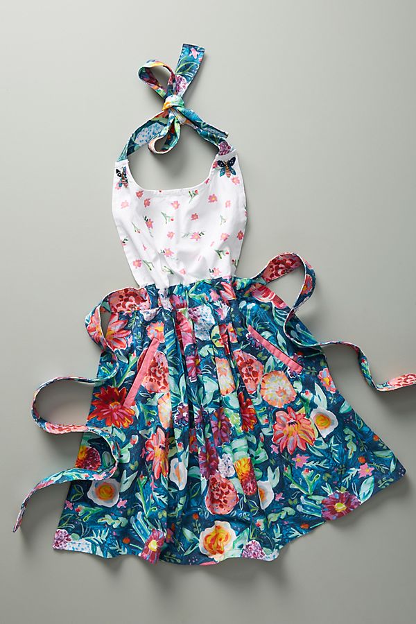 Slide View: 1: Emma Floral Apron