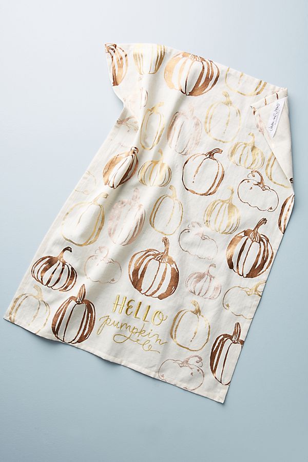 Slide View: 1: Hello, Pumpkin Dish Towel