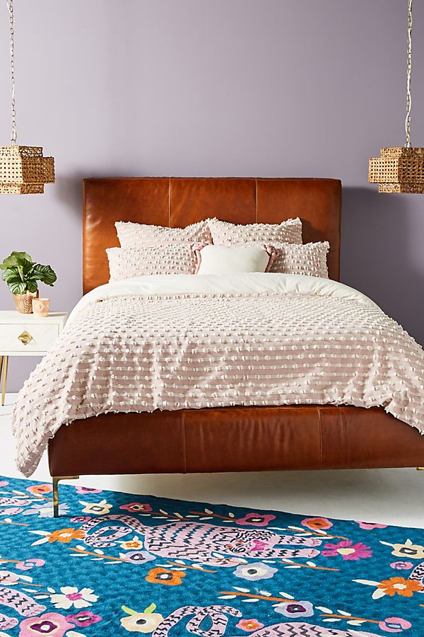Slide View: 1: Textured Mareika Duvet Cover