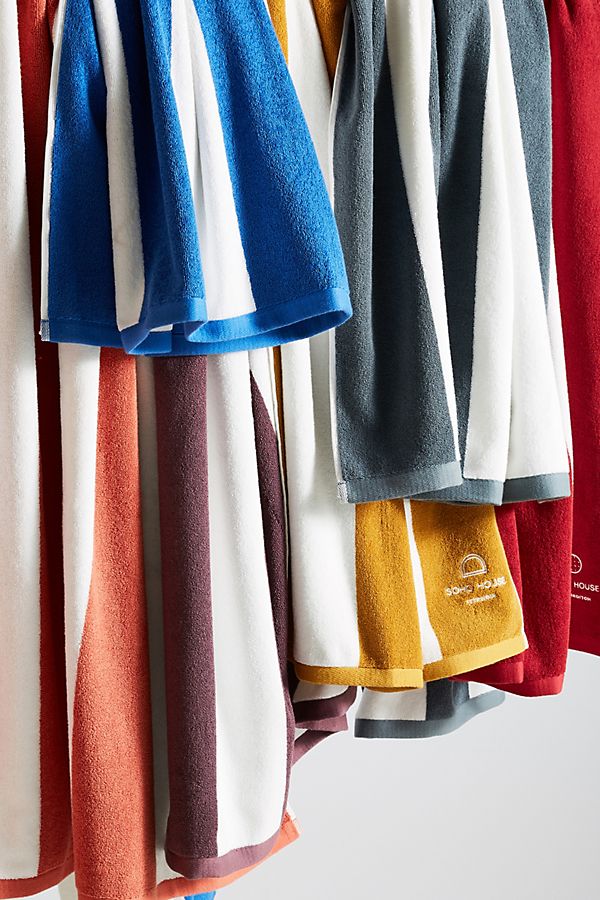 Slide View: 3: Soho Home Istanbul Striped Beach Towel