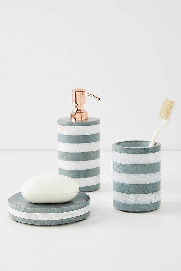 Slide View: 7: Striped Stone Bath Collection