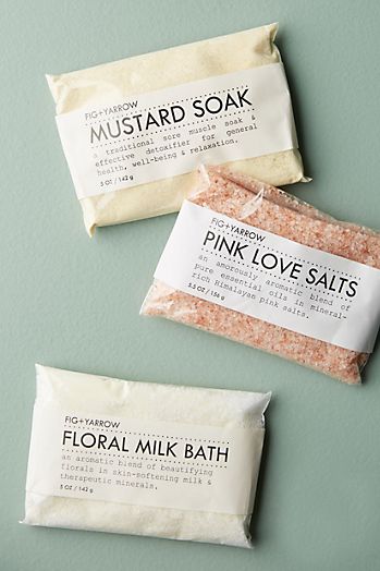 Fig + Yarrow Pink Love Bath Salts Packet | Anthropologie