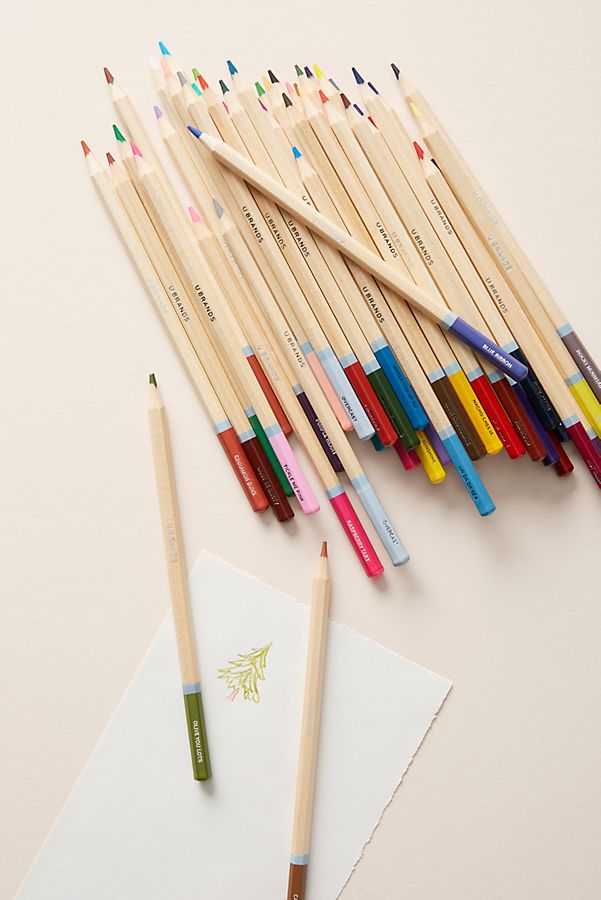 Slide View: 1: Maude Colored Pencils + Pouch Set