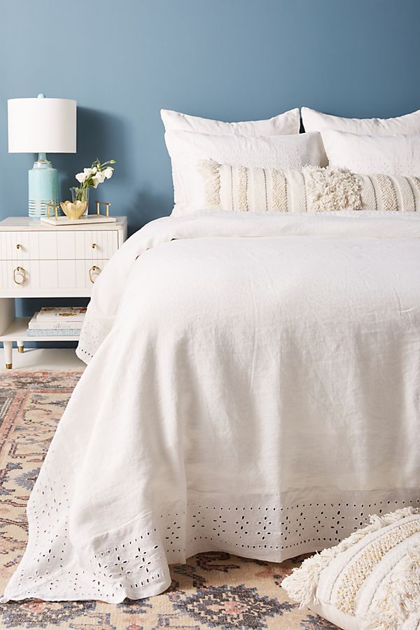 Slide View: 1: Pom Pom At Home Layla Linen Duvet Cover