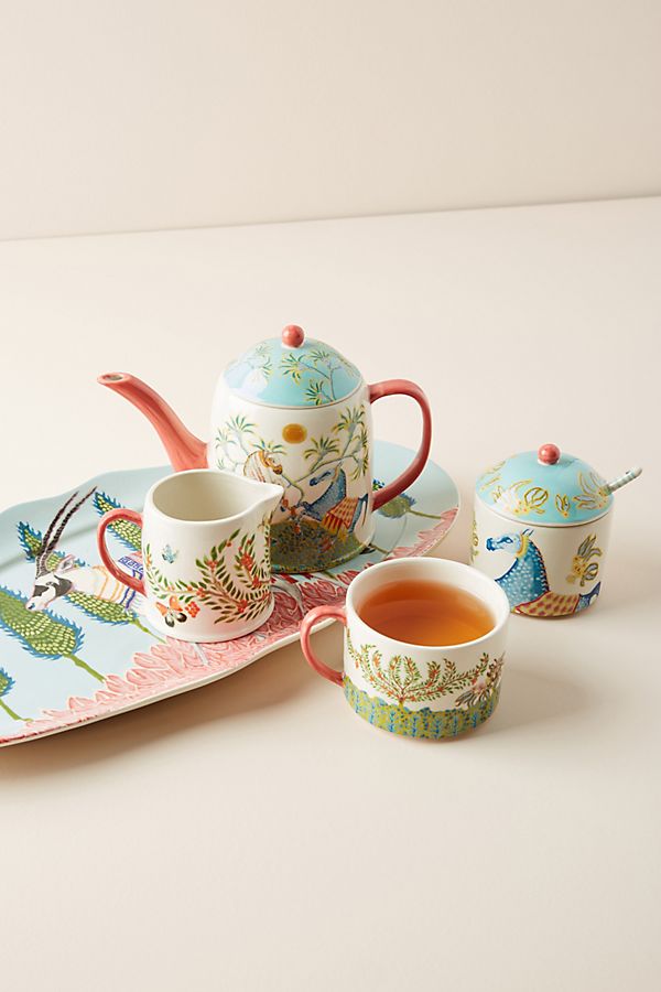 Slide View: 3: Eastern Animal Tea for One Set