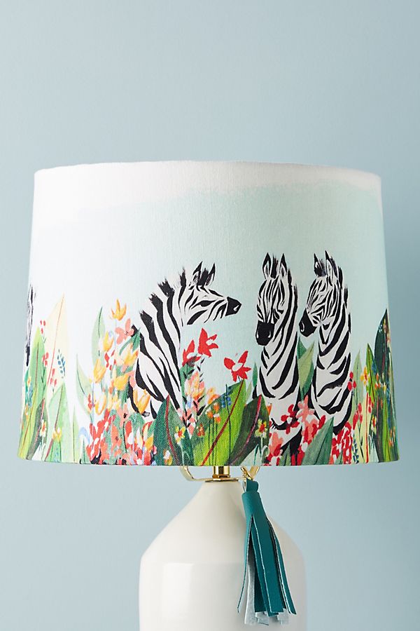 Slide View: 1: Watercolor Safari Lamp Shade