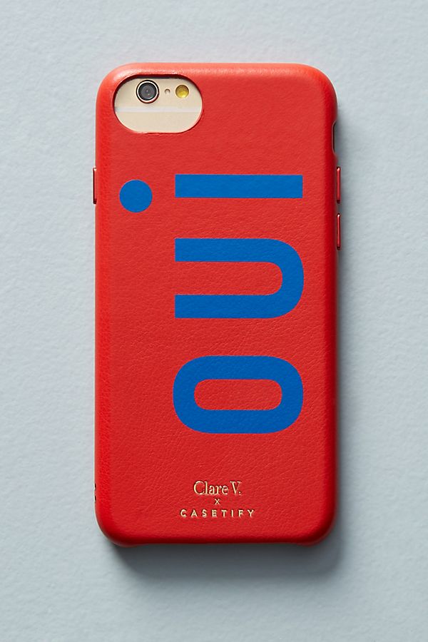 Slide View: 1: Oui Leather iPhone Case