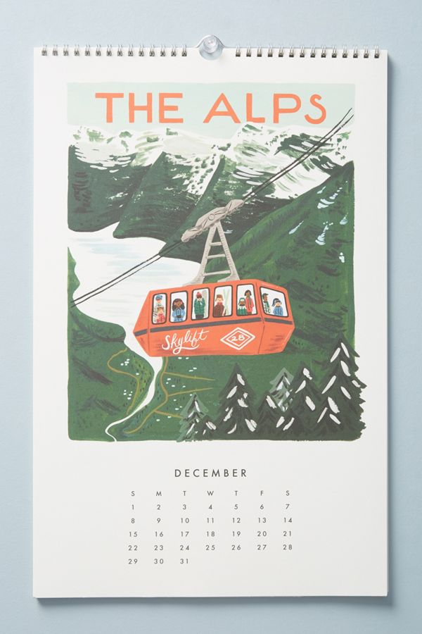 Rifle Paper Co. World Travel 2019 Calendar | Anthropologie