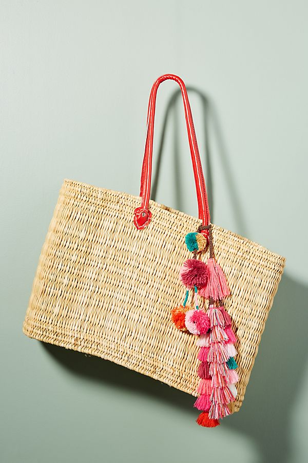 Slide View: 1: Jane Straw Tote Bag