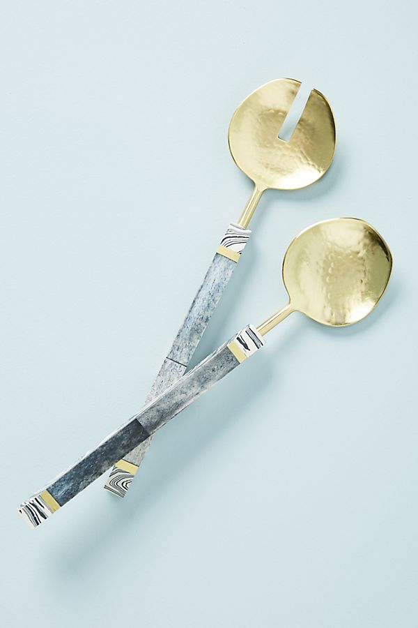 Slide View: 1: Evie Serving Utensils, Set of 2