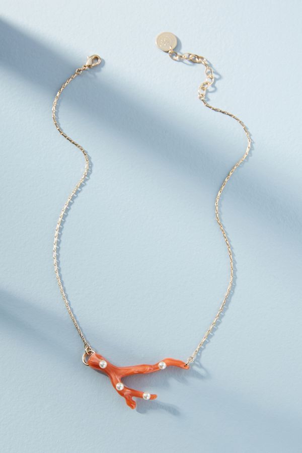 Coral Reef Statement Necklace | Anthropologie