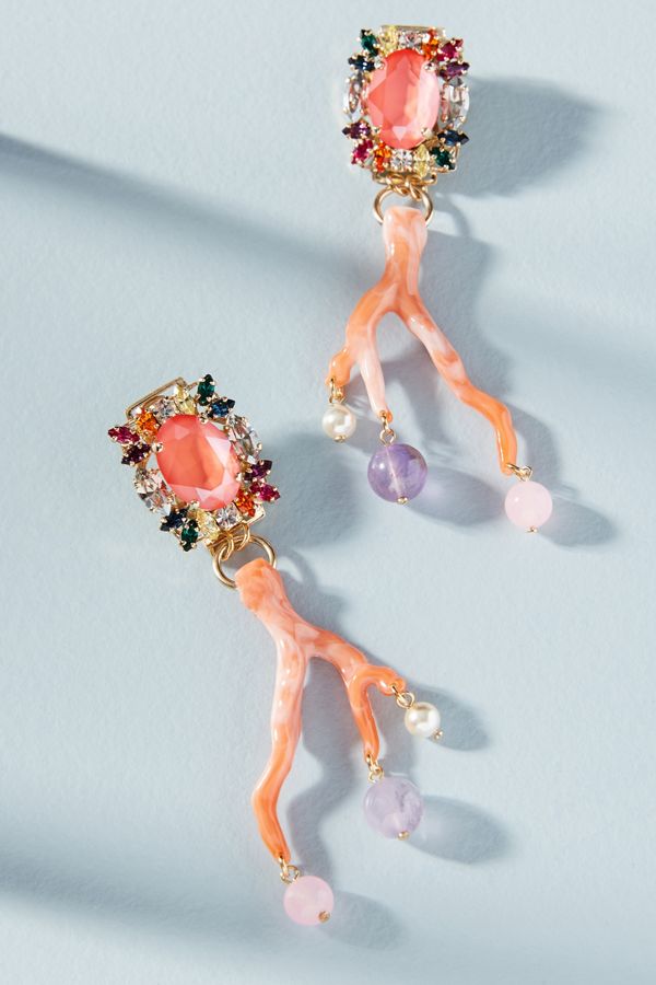 Coral Reef Drop Earrings | Anthropologie