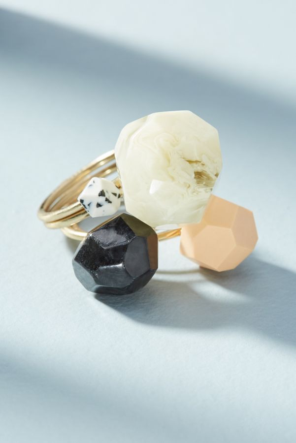 Resin Ring Set | Anthropologie