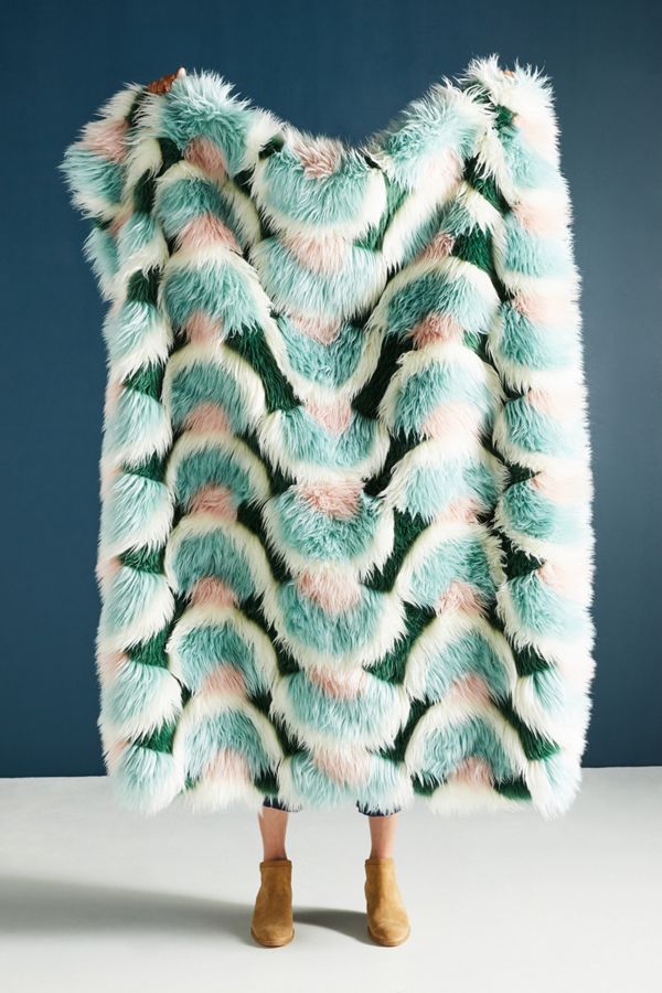 Juniper FauxFur Throw Blanket Anthropologie