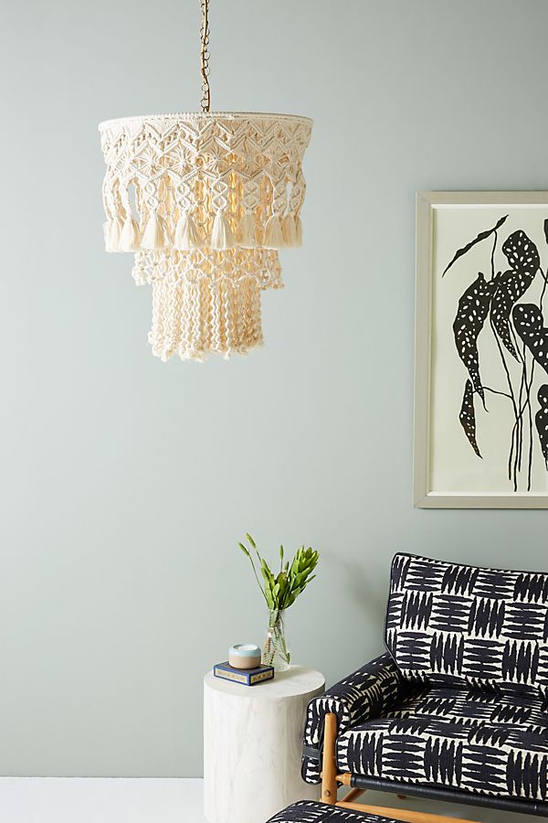 Slide View: 1: Lana Macrame Chandelier