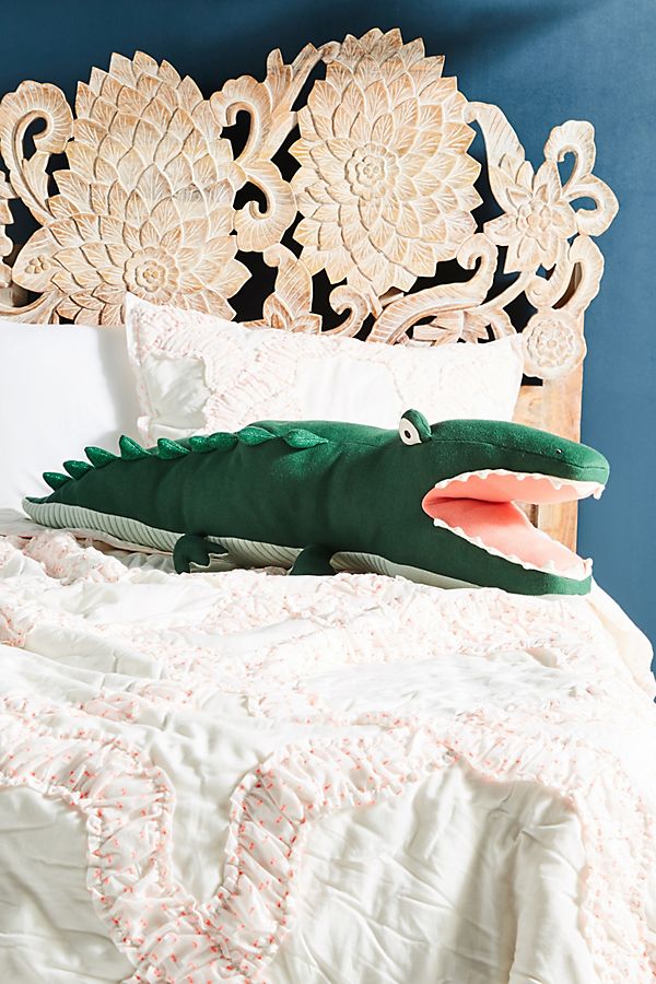 Slide View: 1: Alligator Pillow