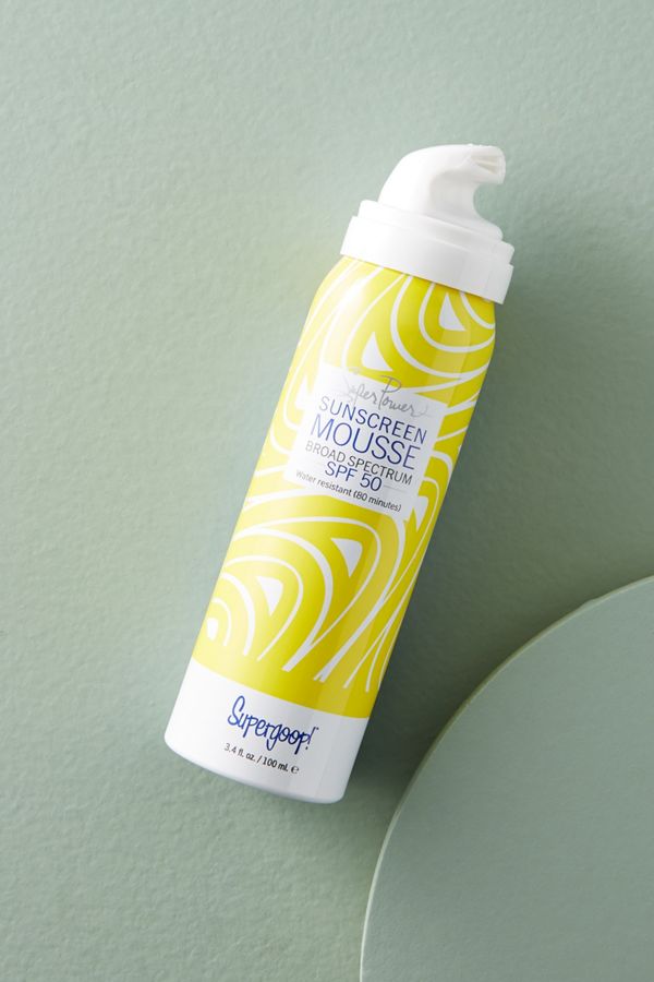 Supergoop! Superpower Sunscreen Mousse with Blue Sea Kale SPF 50 | Anthropologie