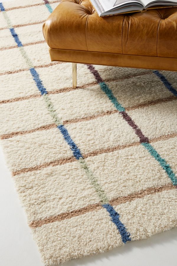 SUNO for Anthropologie Jute Grid Rug Anthropologie