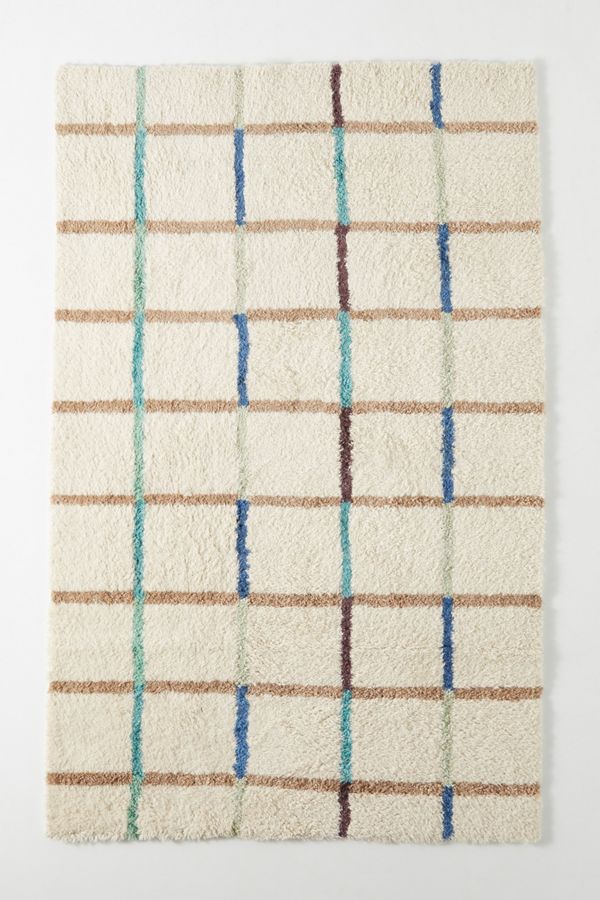 SUNO for Anthropologie Jute Grid Rug Anthropologie