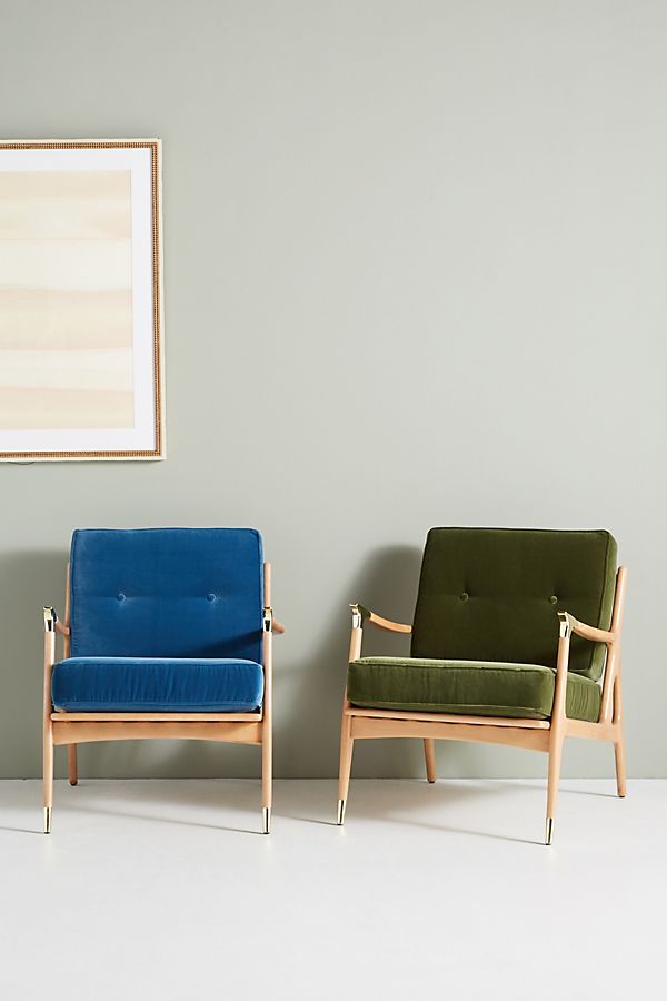 Slide View: 2: Velvet Haverhill Chair