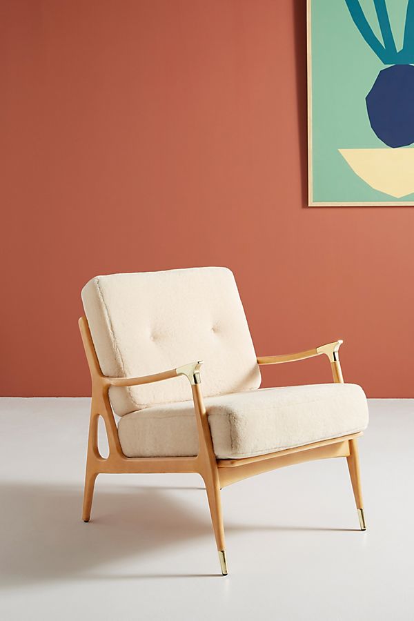 Slide View: 1: Wool Haverhill Chair