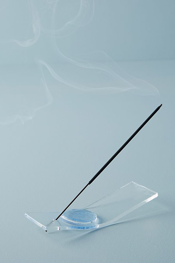 Slide View: 1: Reclining Glass Incense Holder