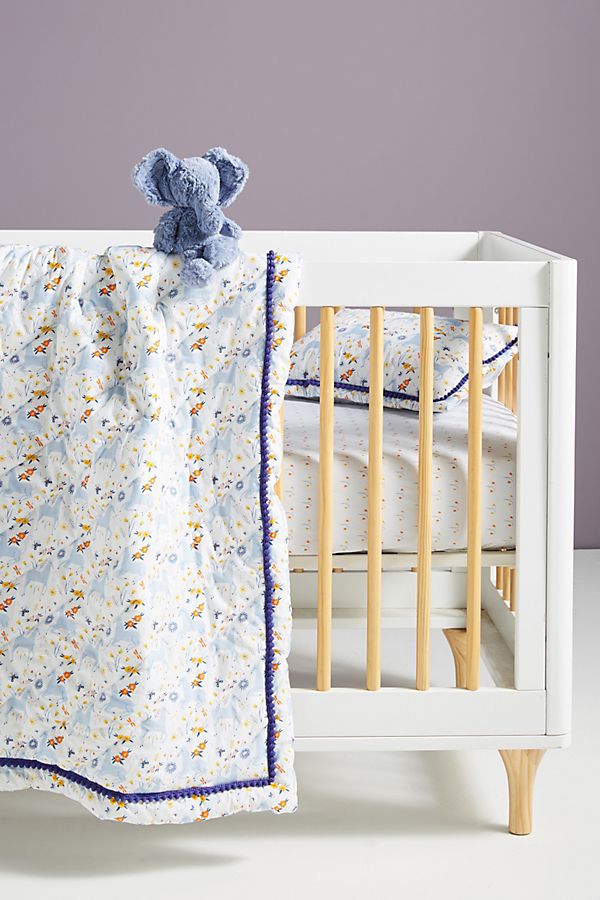 Slide View: 2: Yelena Bryksenkova Unicorn Meadow Kids Quilt