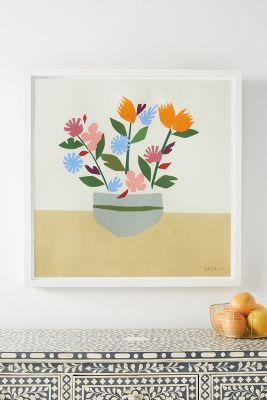 Susan Hable For Soicher Marin Posy Wall Art By In Blue Size M | ModeSens