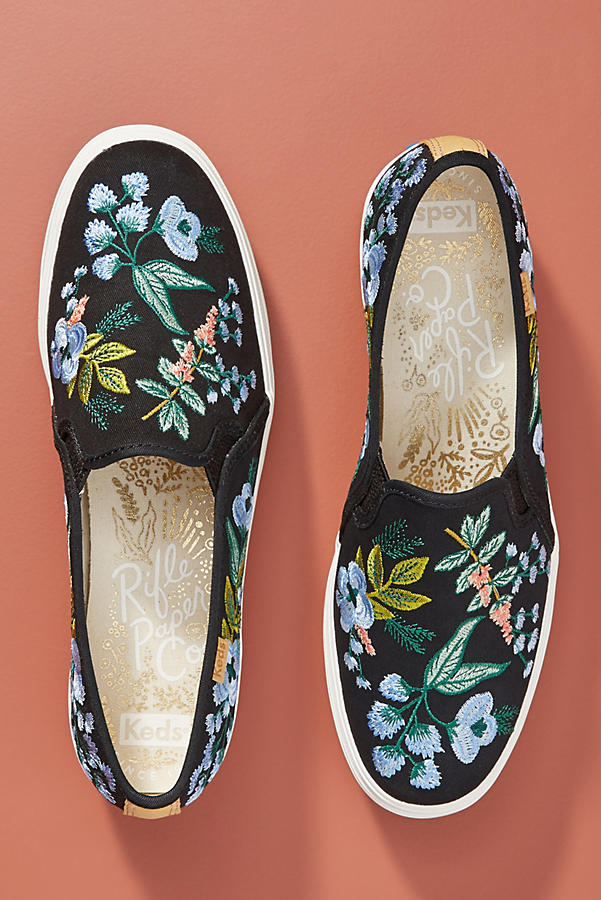 Keds x Rifle Paper Co. Triple Decker Embroidered Herb Garden Sneakers ...