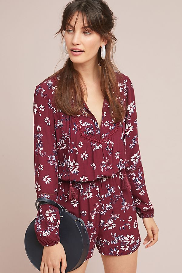 Slide View: 1: Ardelia Printed Romper