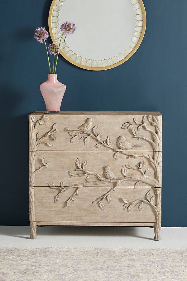 Slide View: 1: Orinthology Three-Drawer Dresser