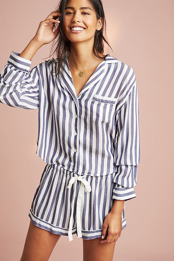 Slide View: 1: Rails Albany Striped Sleep Set