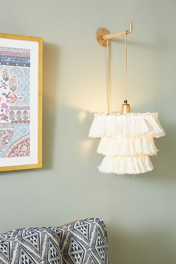 Slide View: 1: Fela Tasseled Sconce