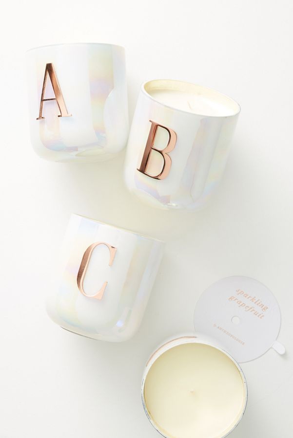 Monogram Candle | Anthropologie