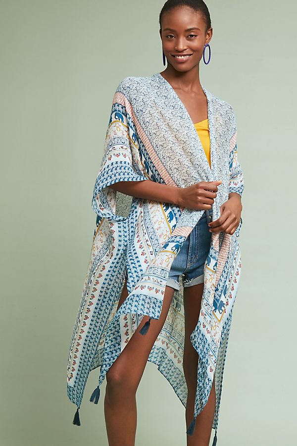 Slide View: 1: Amarella Tasseled Kimono